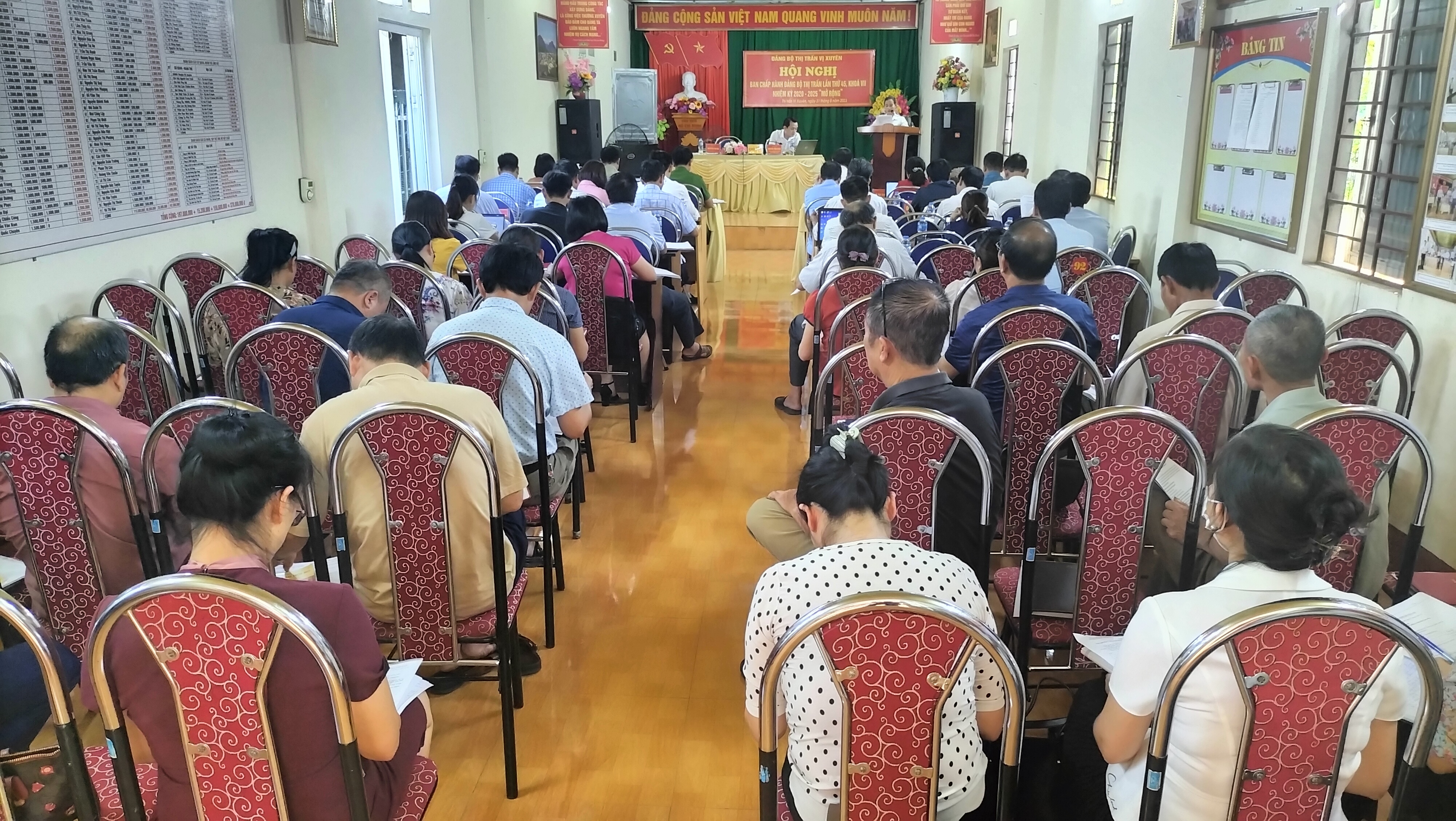 Hội nghị Ban chấp hành Đảng bộ thị trấn Vị Xuyên