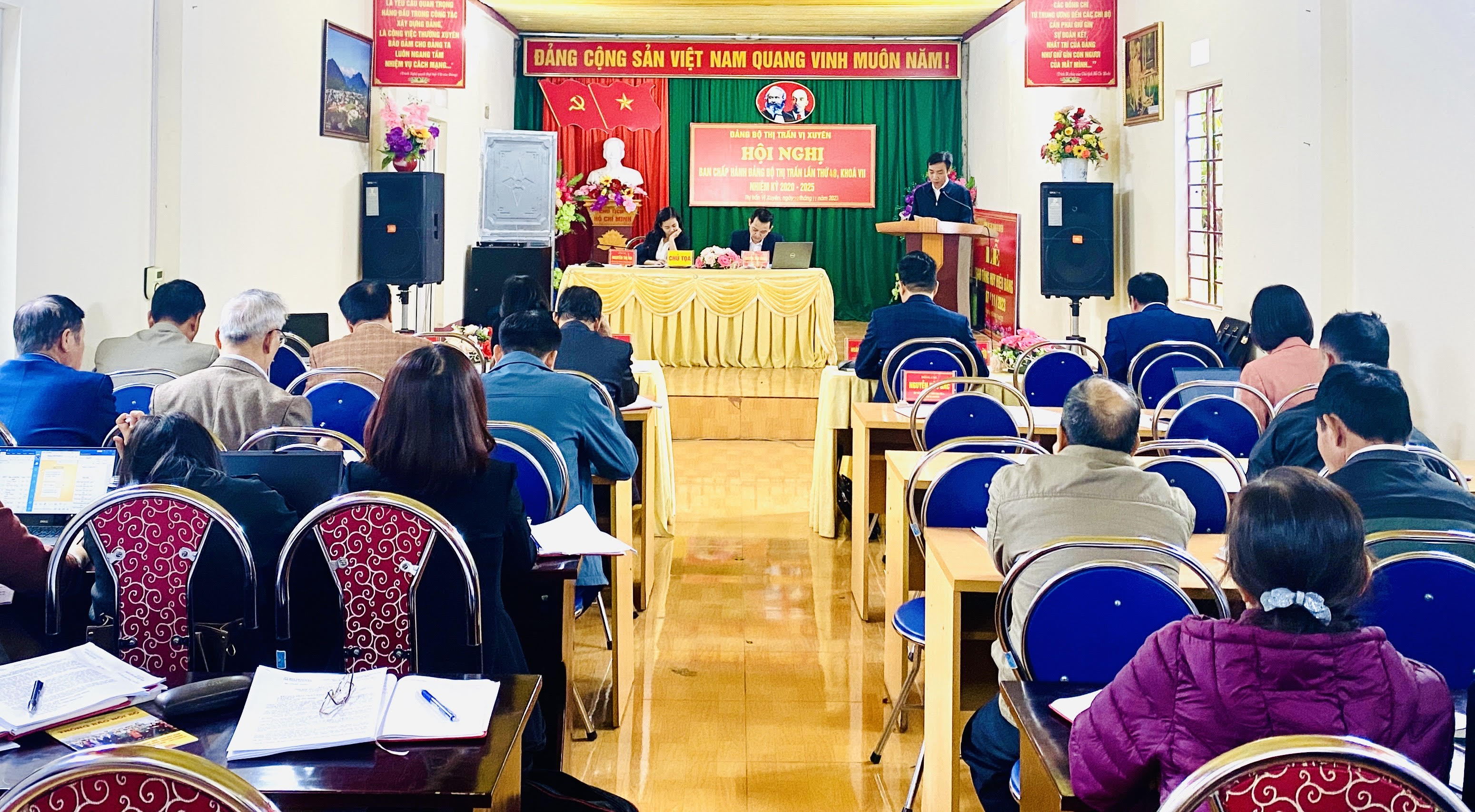 Hội nghị BCH Đảng bộ thị trấn Vị Xuyên lần thứ 48, khoá VII nhiệm kỳ 2020-2025