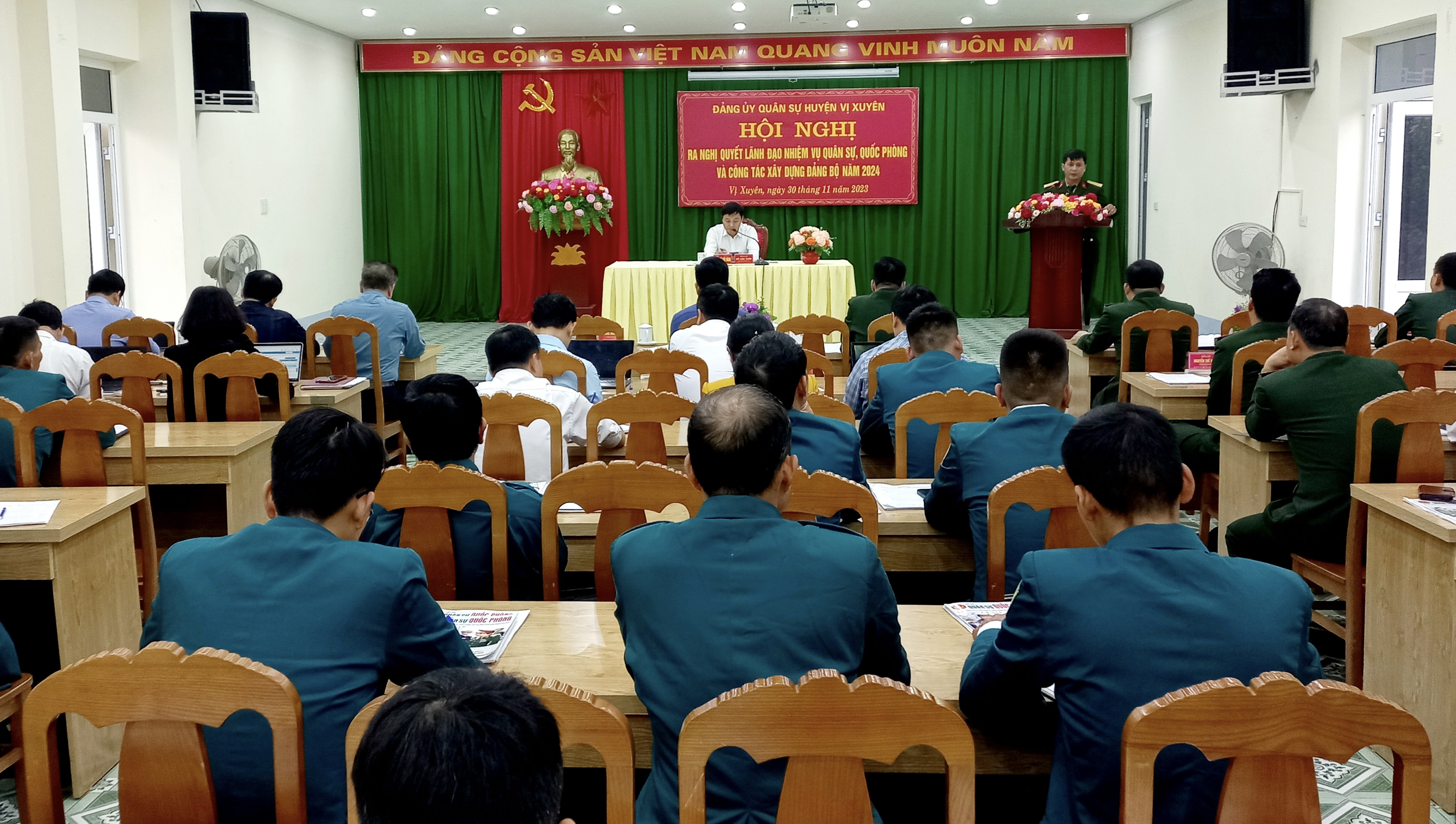 Đảng ủy quân sự huyện Vị Xuyên ra Nghị quyết lãnh đạo công tác quân sự năm 2024.