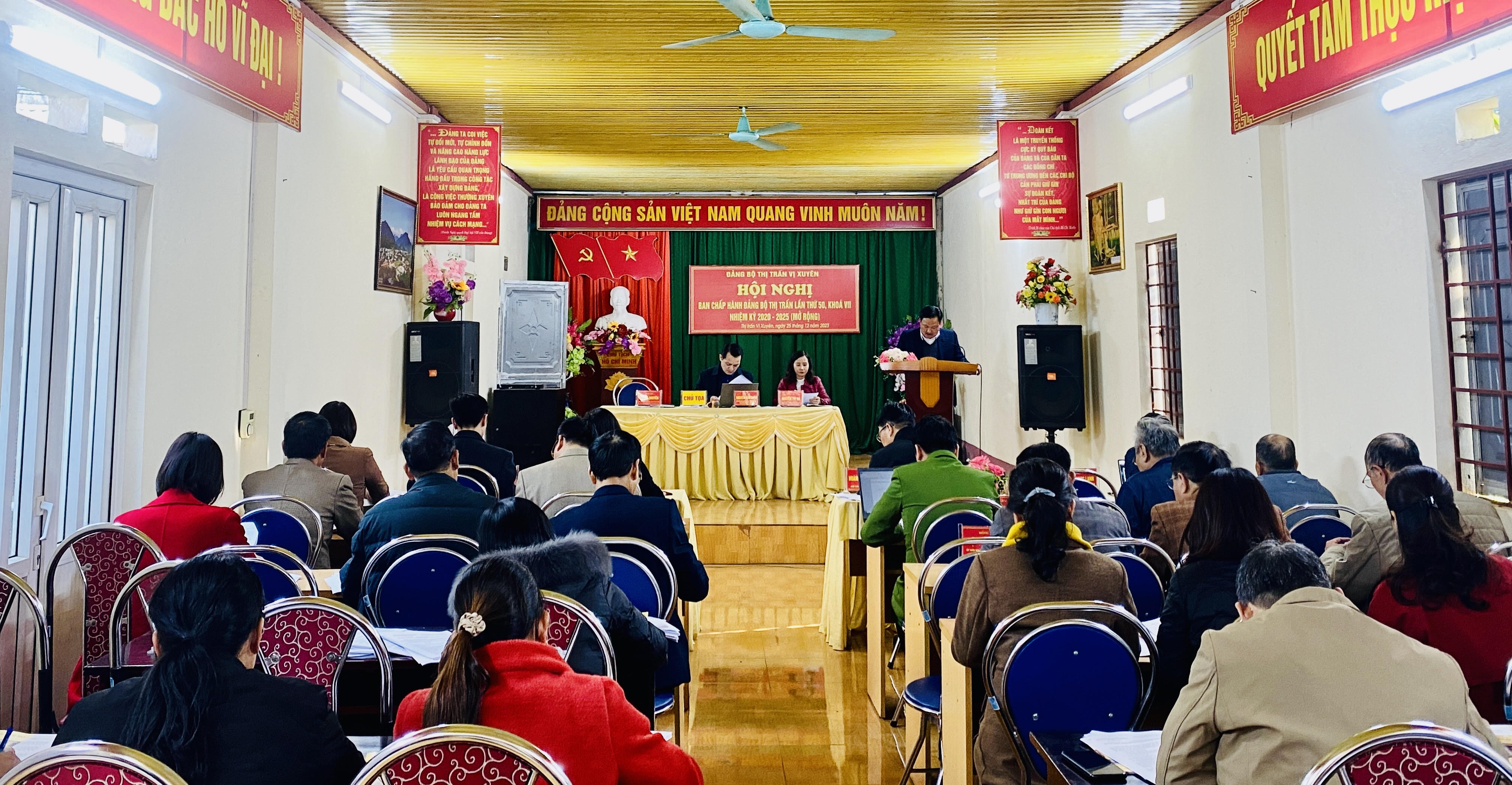 Hội nghị BCH Đảng bộ thị trấn Vị Xuyên lần thứ 50, khoá VII, nhiệm kỳ 2020-2025