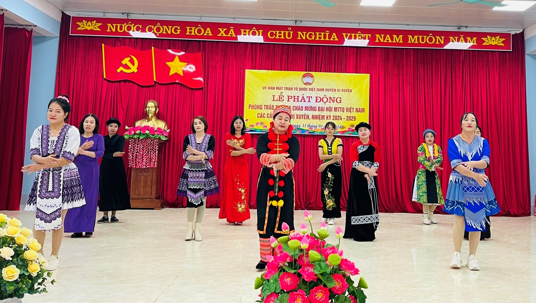 Phát động phong trào thi đua chào mừng Đại hội Mặt trận Tổ quốc Việt Nam các cấp huyện Vị Xuyên, nhiệm kỳ 2024 - 2029.