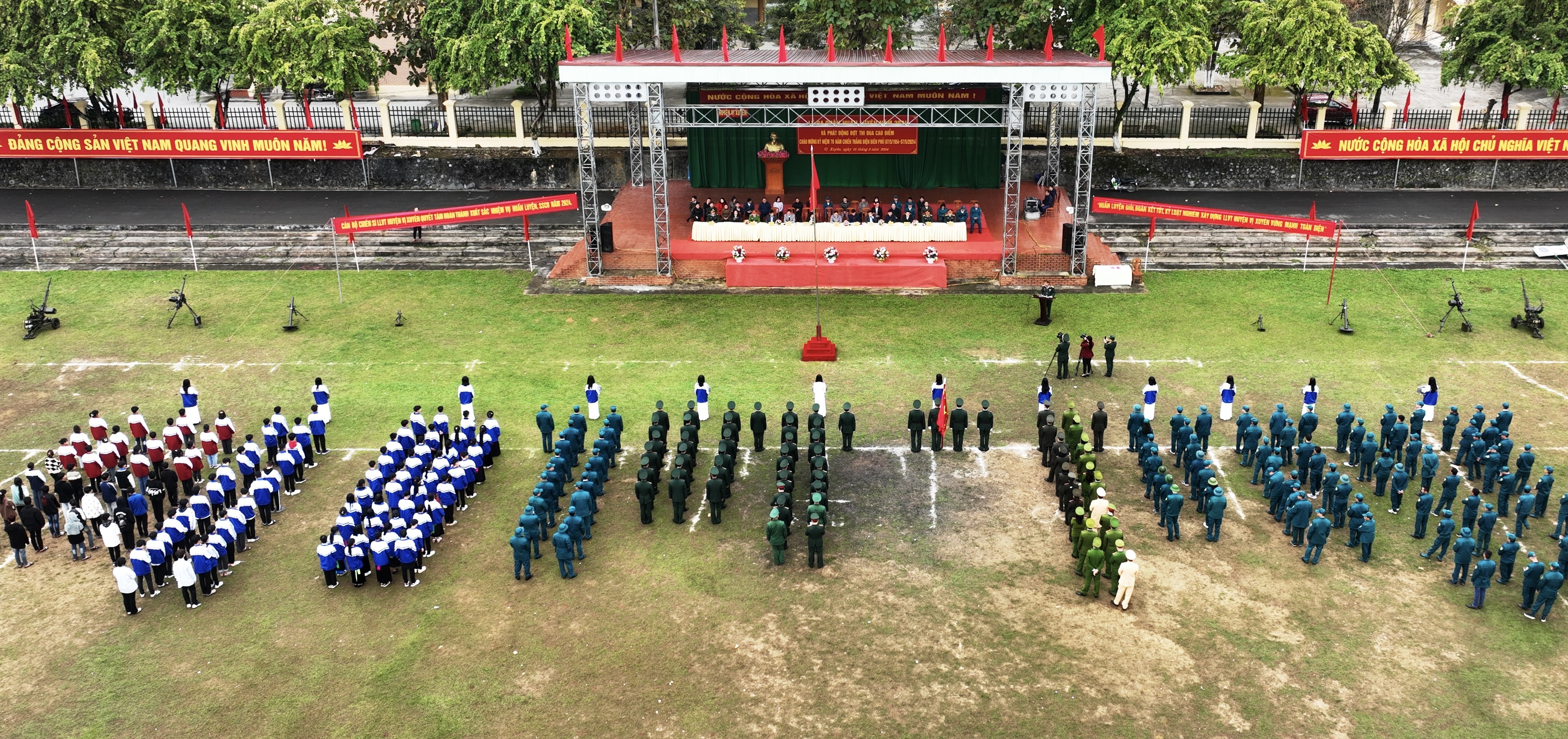 Lễ ra quân huấn luyện huyện Vị Xuyên năm 2024