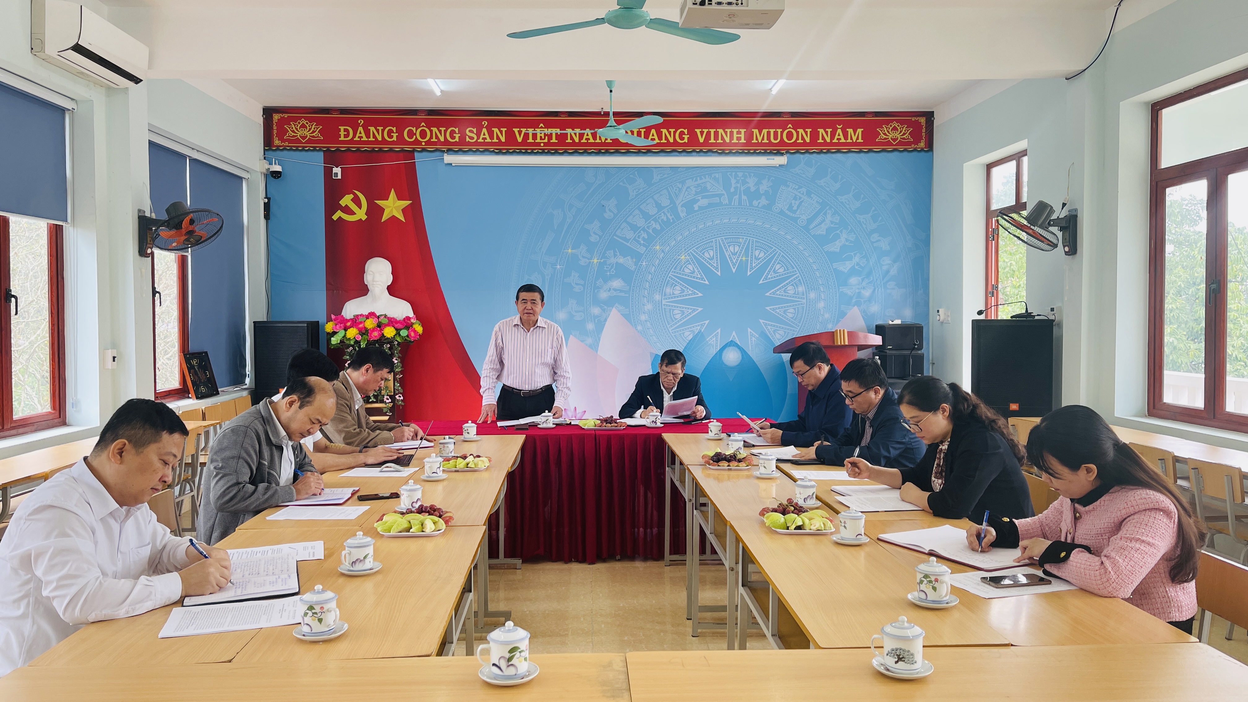 Ban Tổ chức Tỉnh ủy làm việc tại huyện Vị Xuyên