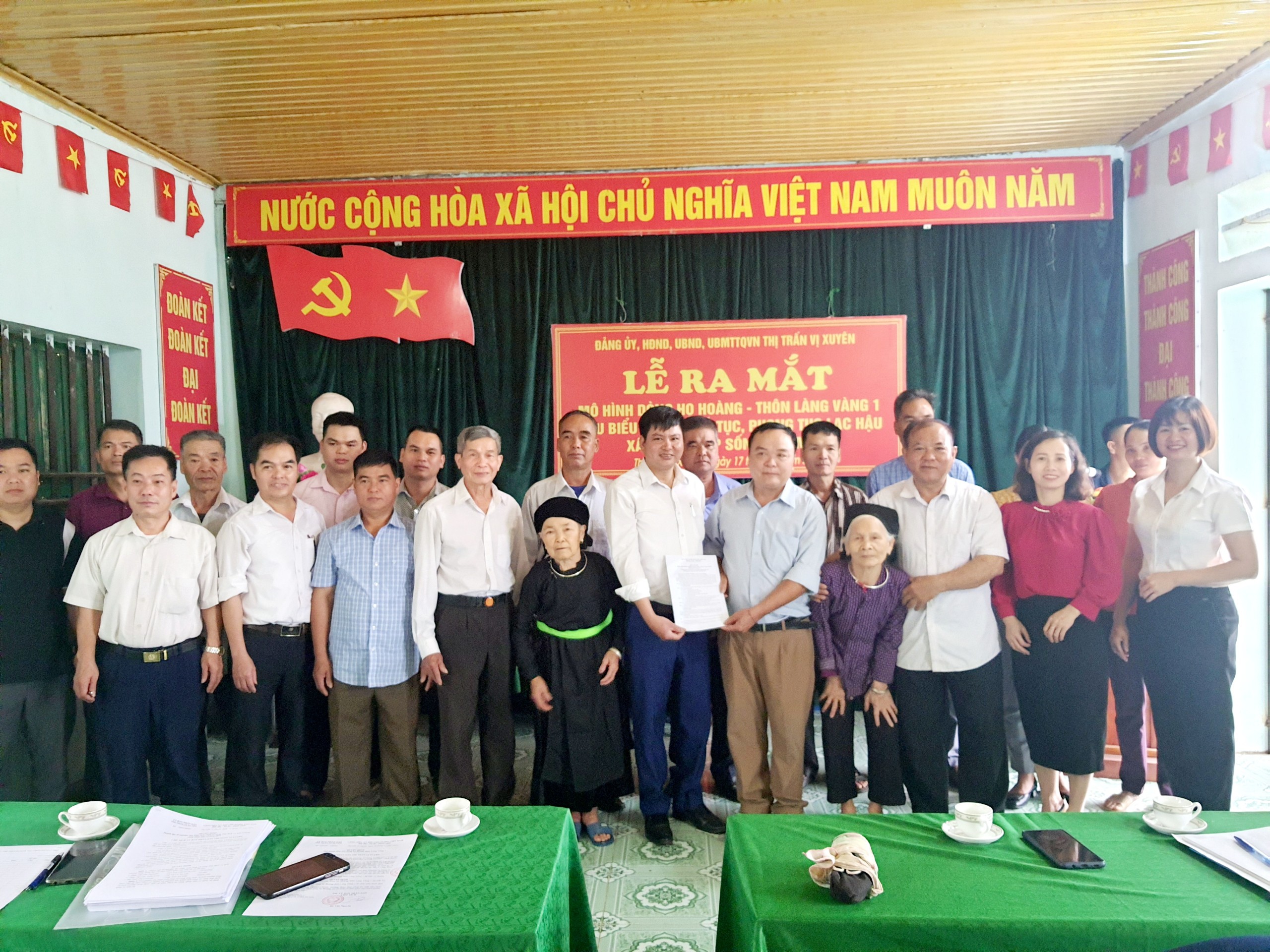 Hội Khuyến học thị trấn Vị Xuyên tổ chức Lễ ra mắt Ban Khuyến học dòng họ Hoàng