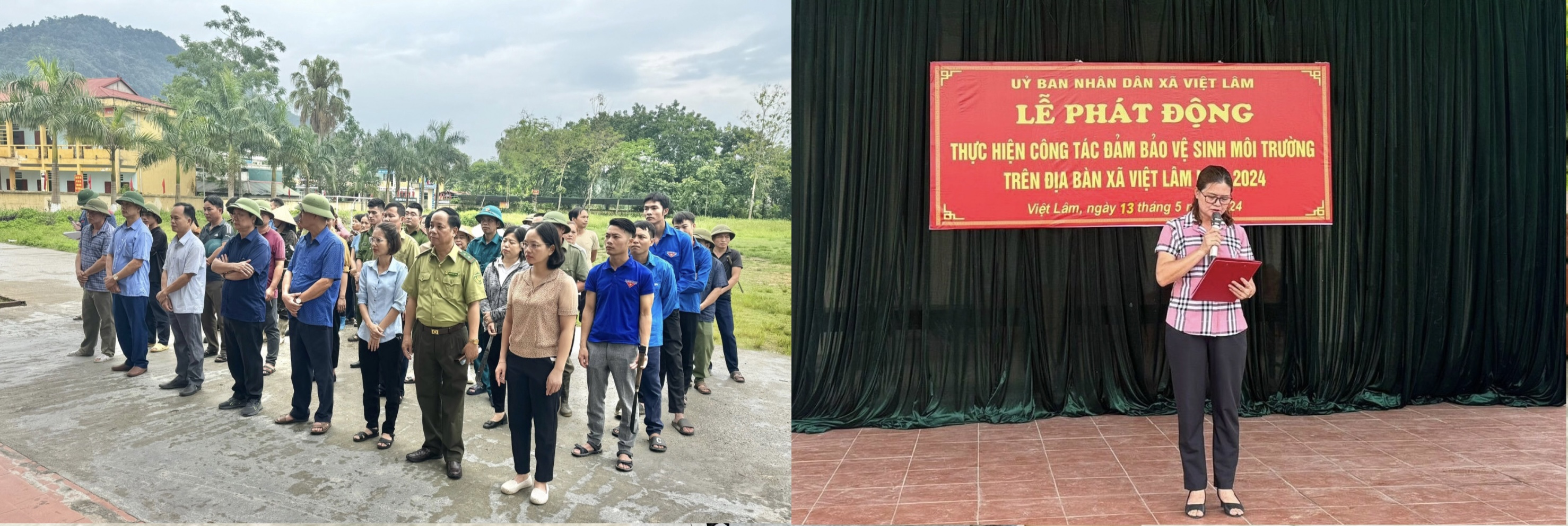 Xã Việt Lâm phát động công tác đảm bảo vệ sinh môi trường
