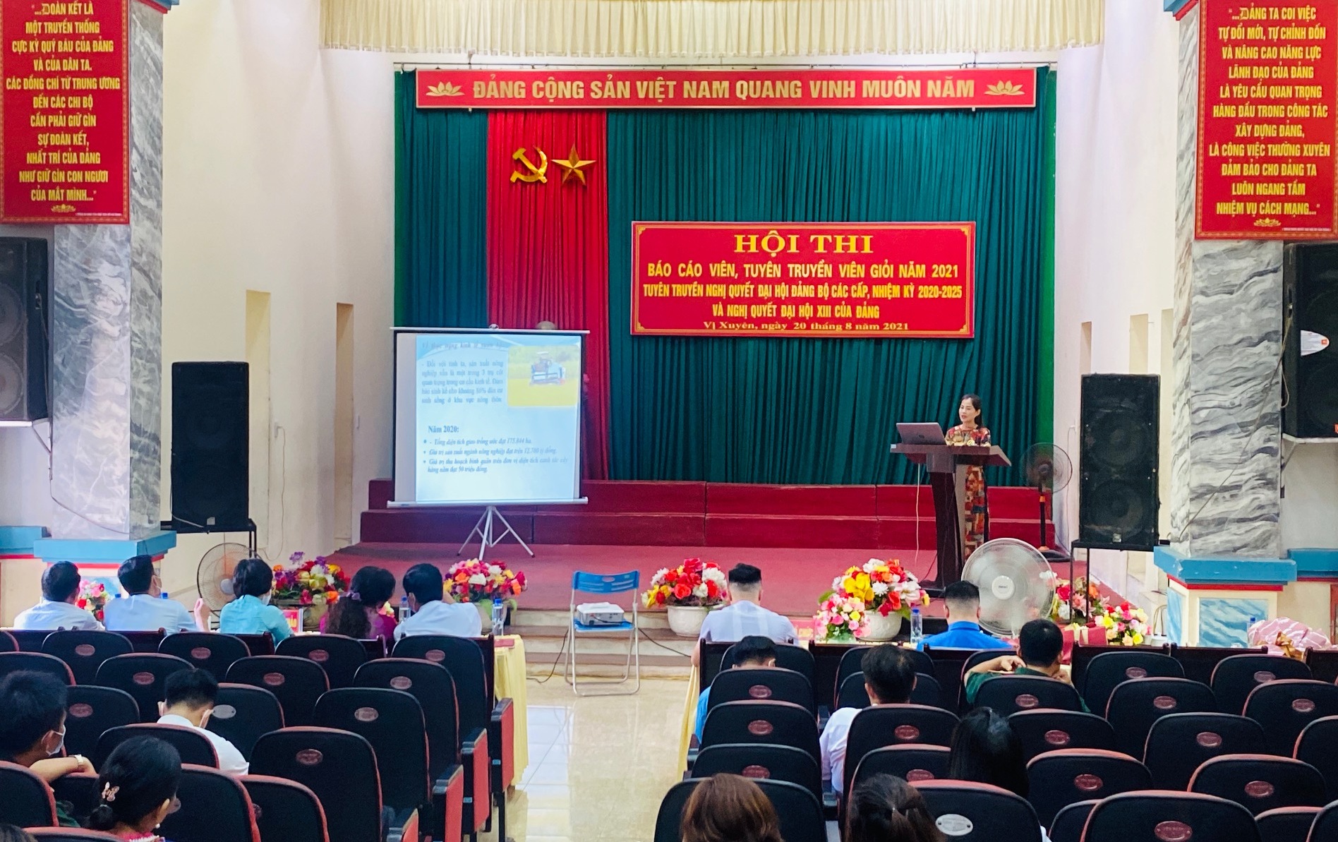 Hội thi Báo cáo viên, tuyên truyền viên giỏi Cụm I, huyện Vị Xuyên, năm 2021
