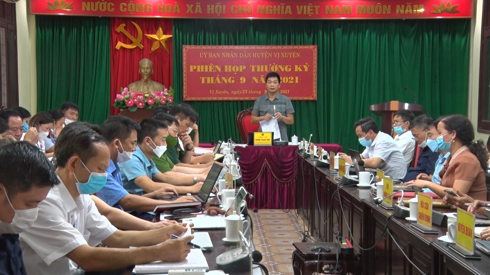 Phiên họp UBND huyện Vị Xuyên tháng 9 năm 2021