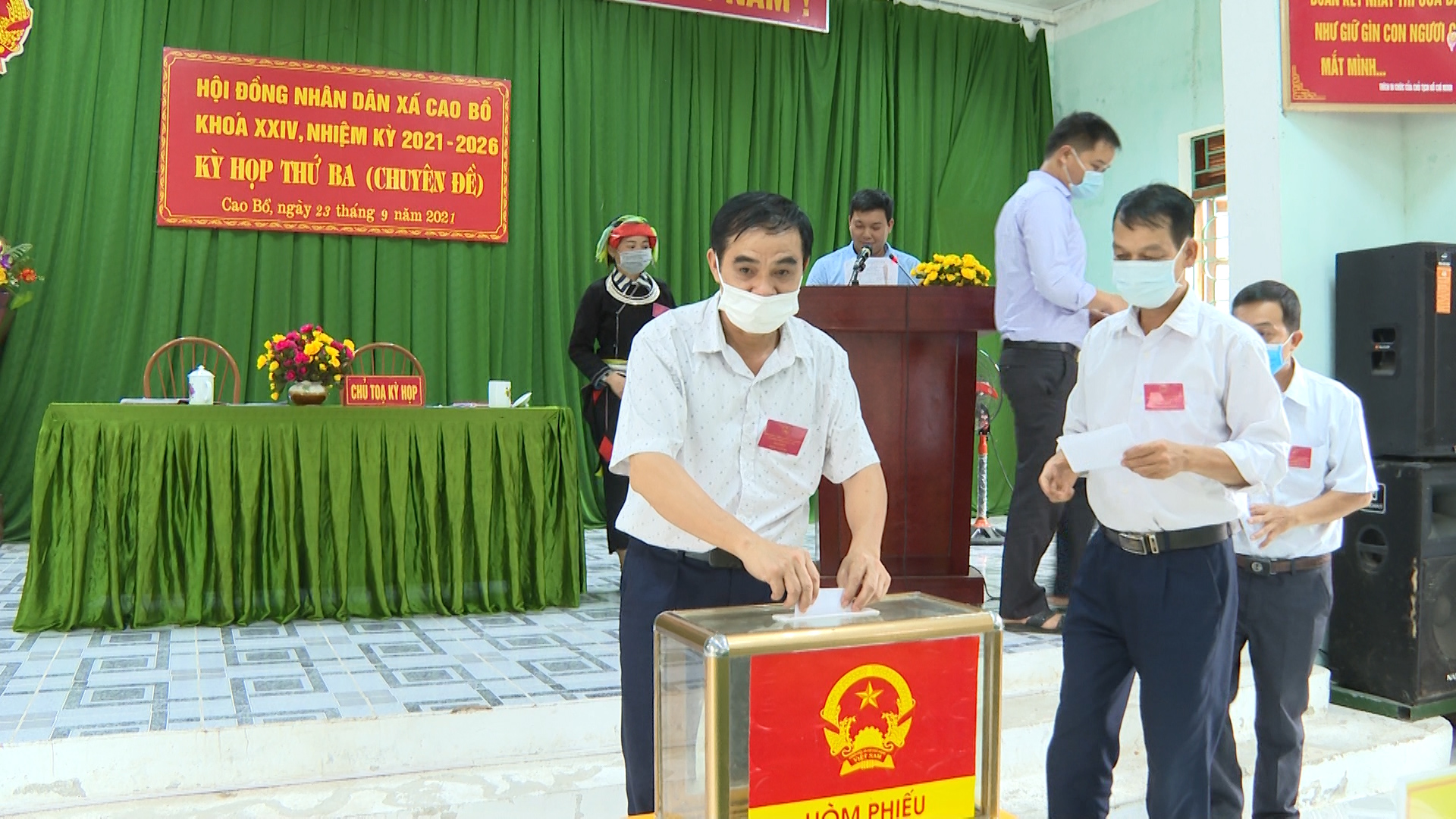 Kỳ họp thứ ba (Chuyên đề) HĐND xã Cao Bồ, huyện Vị Xuyên.