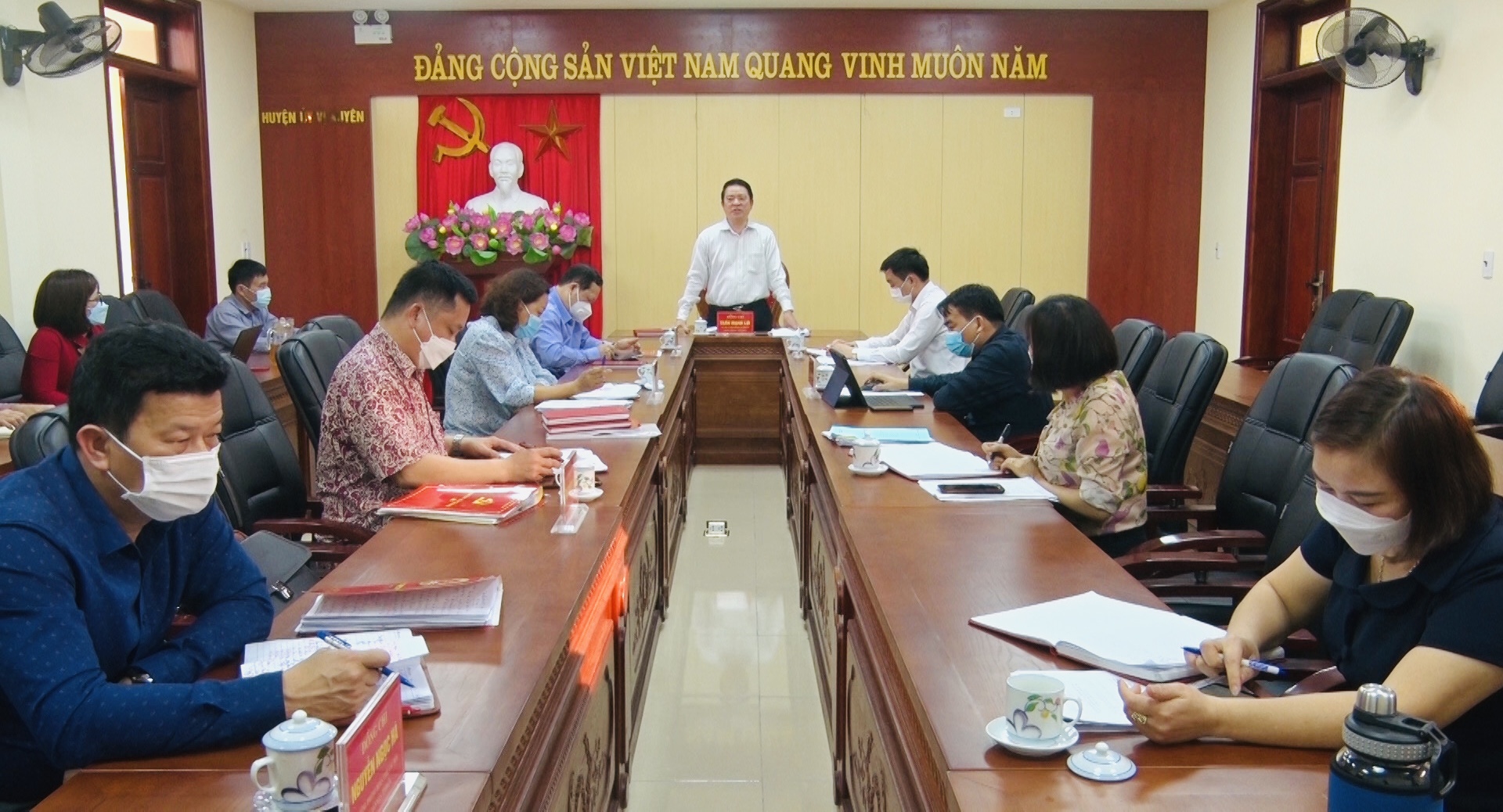Đoàn công tác Ban thường vụ Tỉnh ủy giám sát tại huyện Vị Xuyên