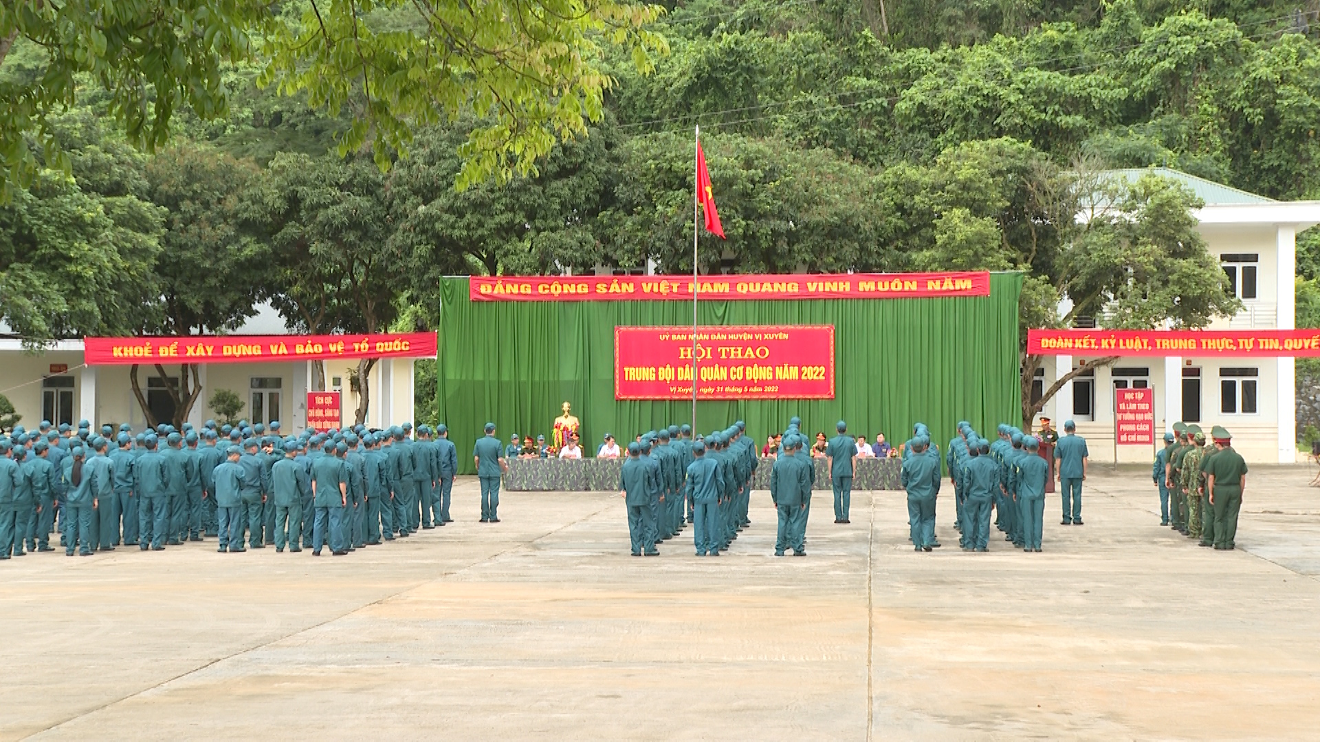 Hội thao Trung đội Dân quân cơ động huyện Vị Xuyên năm 2022.