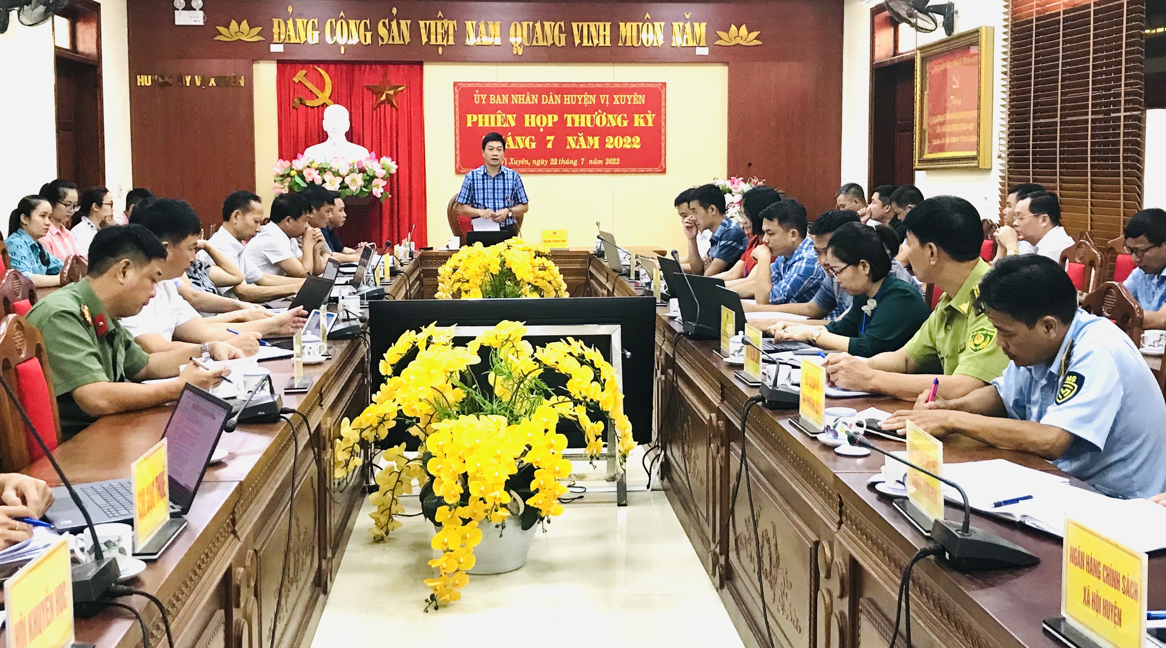 Phiên họp UBND huyện Vị Xuyên tháng 7 năm 2022