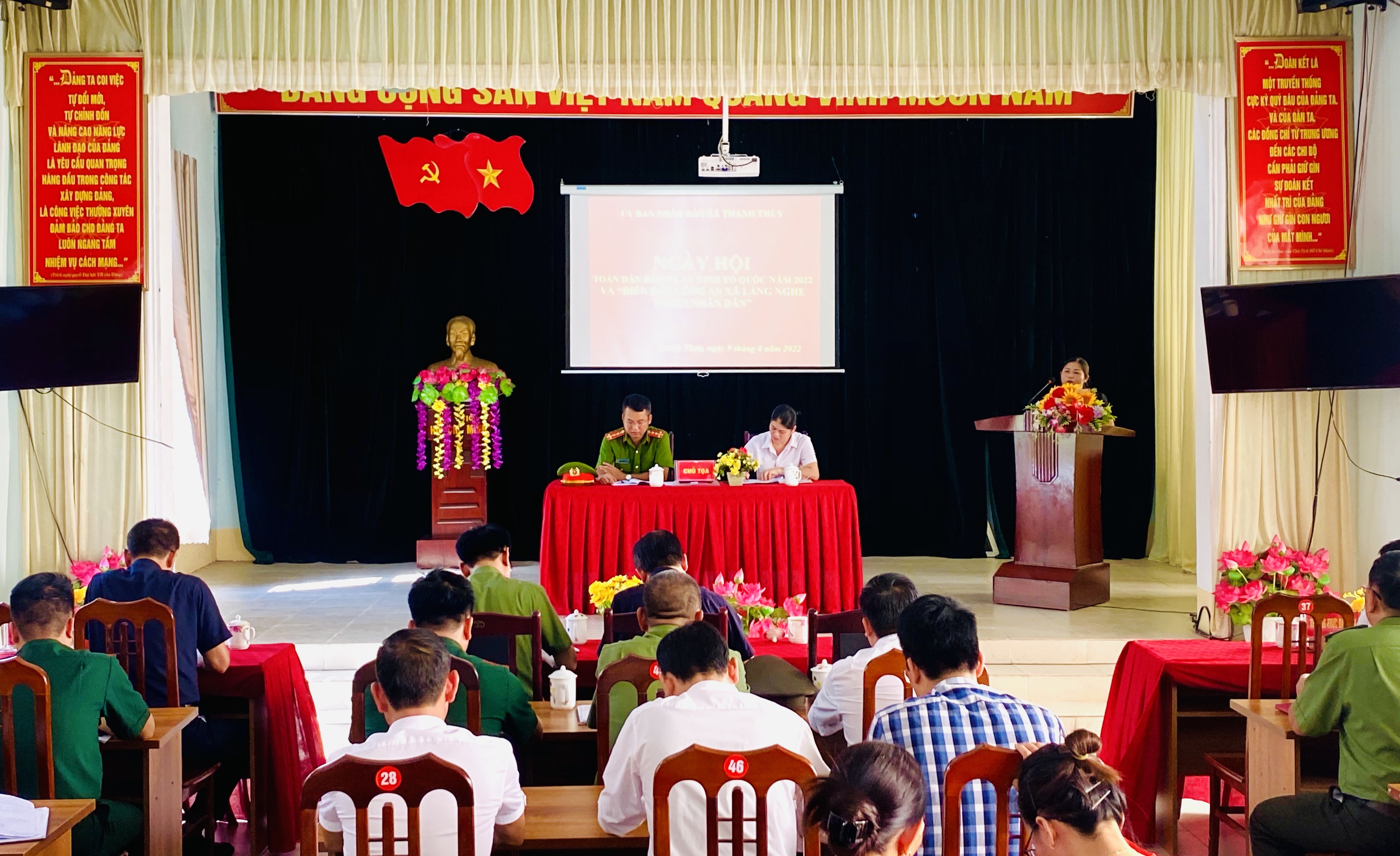 Xã Thanh Thủy tổ chức Ngày hội toàn dân bảo vệ ANTQ và diễn đàn Công an lắng nghe ý kiến nhân dân năm 2022