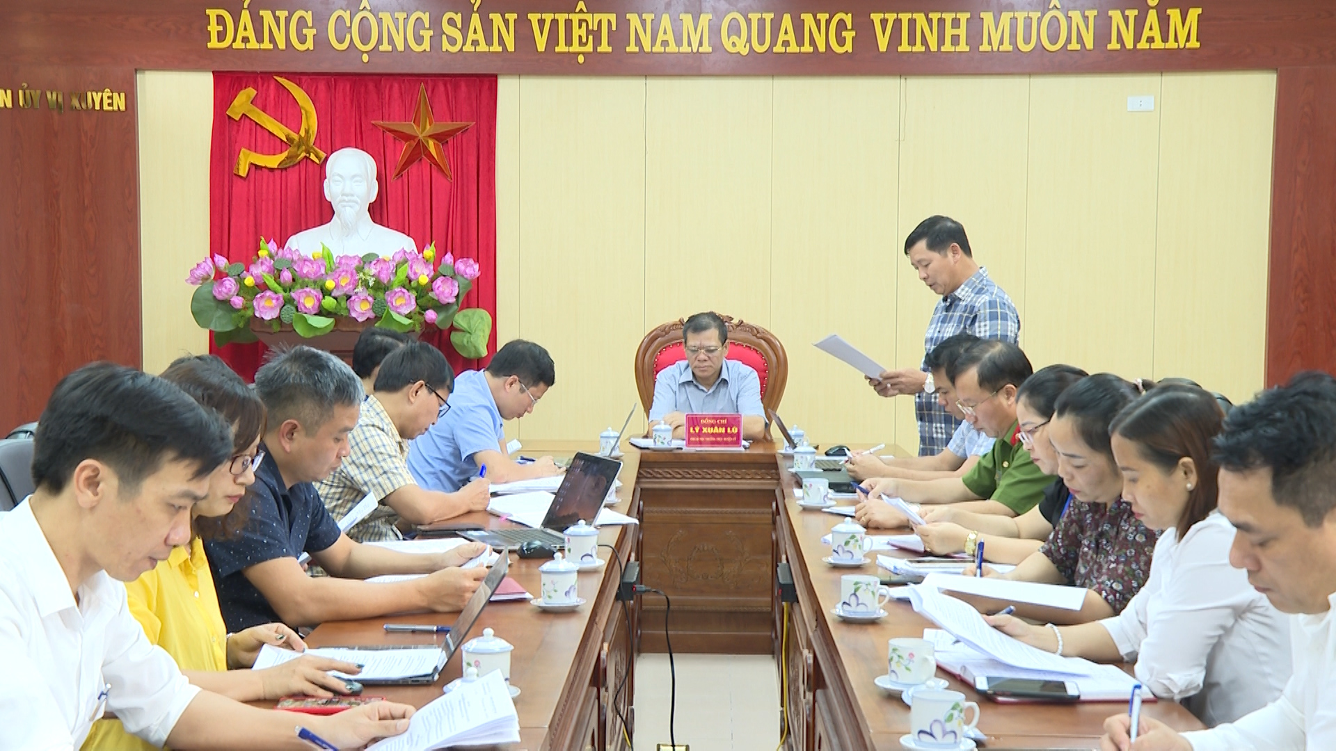 Vị Xuyên họp bàn công tác chỉnh trang đô thị và xây dựng thị trấn Vị Xuyên đạt đô thị loại IV.