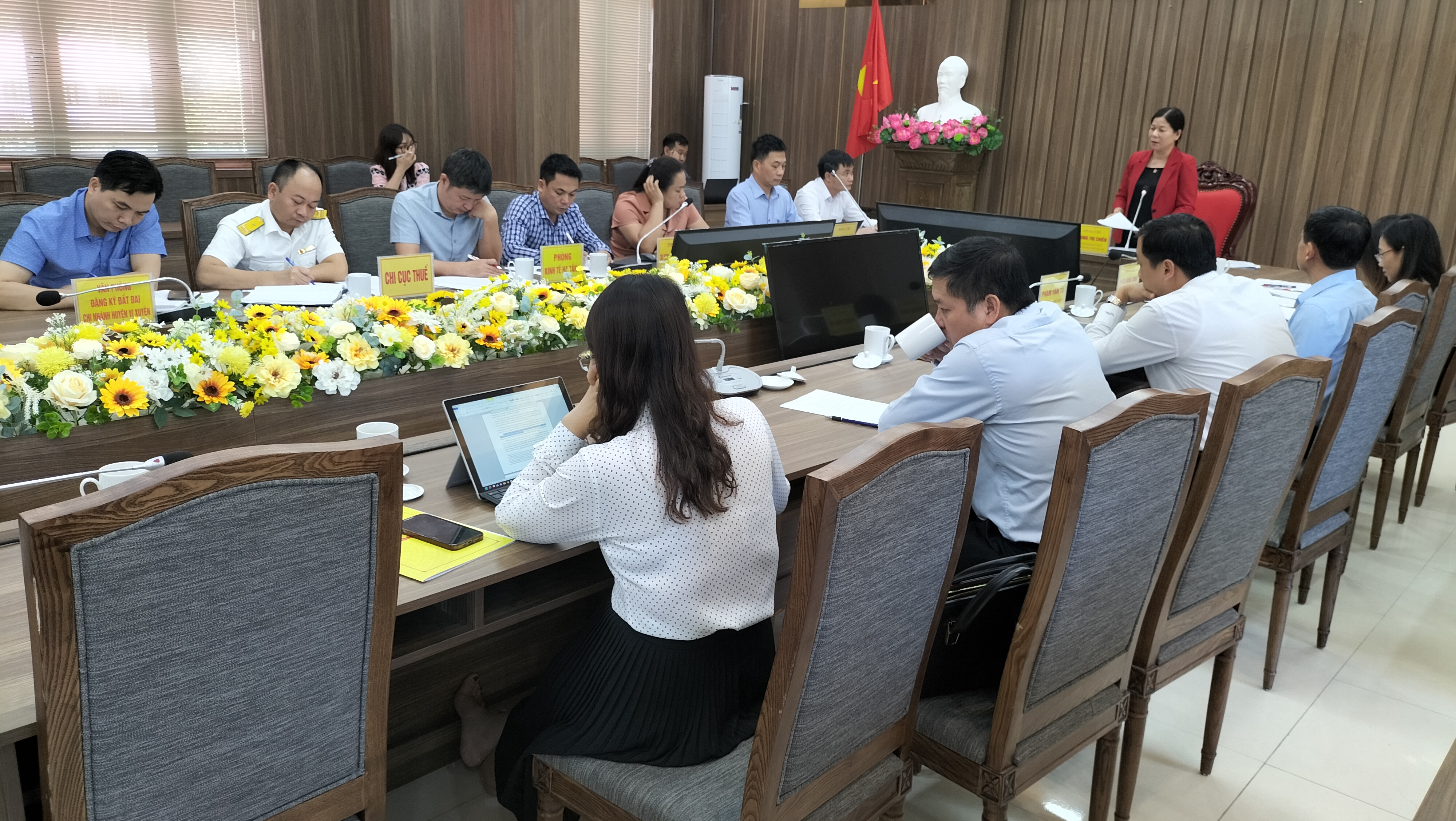 Đoàn giám sát Hội đồng nhân dân tỉnh làm việc với huyện Vị Xuyên