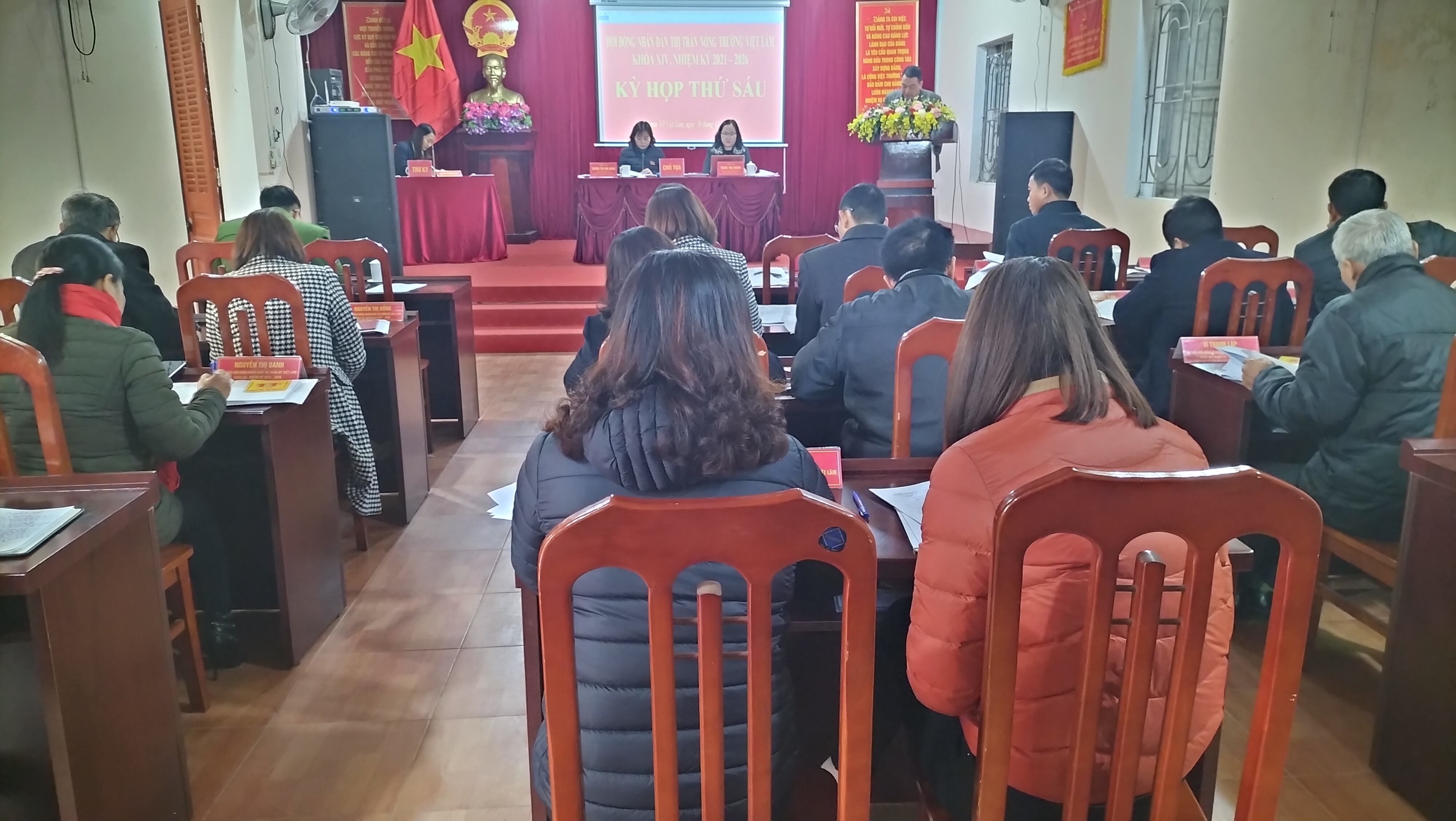 Kỳ họp thứ 6 HĐND thị trấn Việt Lâm, nhiệm kỳ 2021-2026