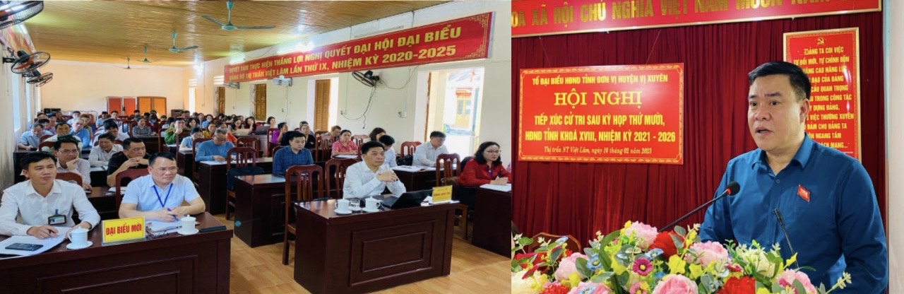 Tổ Đại biểu HĐND tỉnh tiếp xúc cử tri tại thị trấn Việt Lâm huyện Vị Xuyên