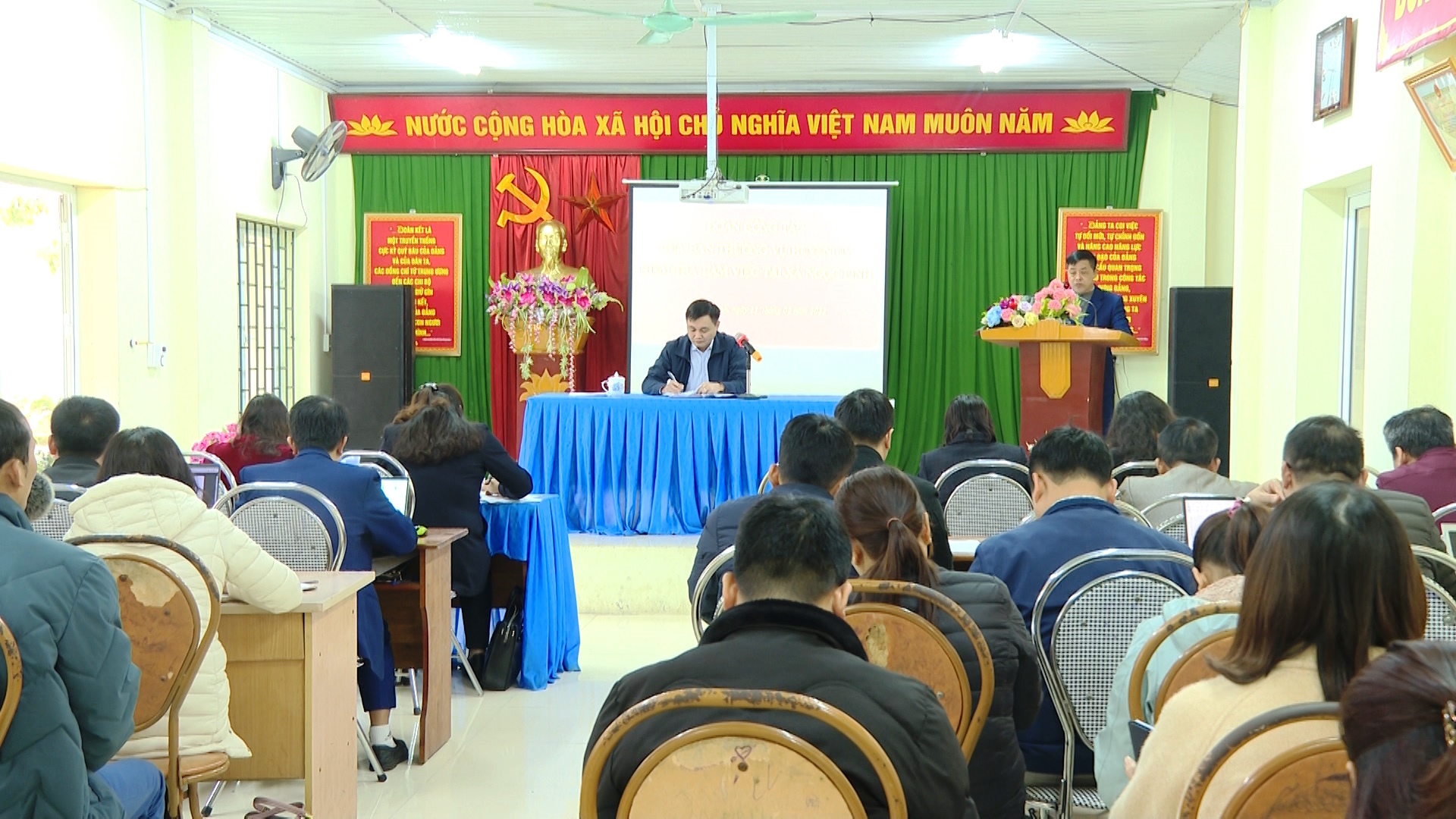 Bí thư Huyện ủy Vị Xuyên làm việc tại các xã: Ngọc Linh, Thanh Thủy, Thanh Đức.