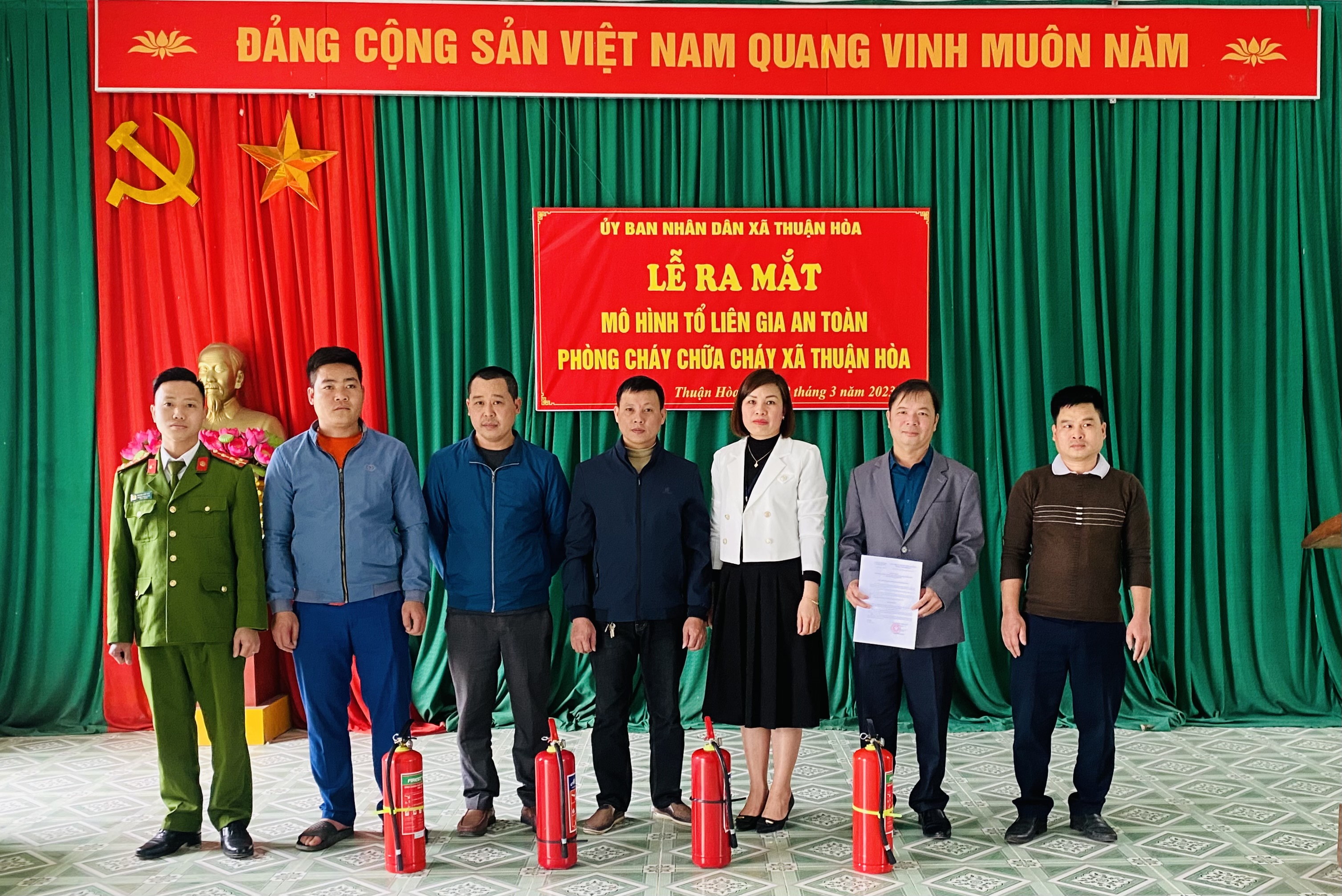 Ra mắt mô hình “Tổ liên gia an toàn PCCC” tại xã Thuận Hoà