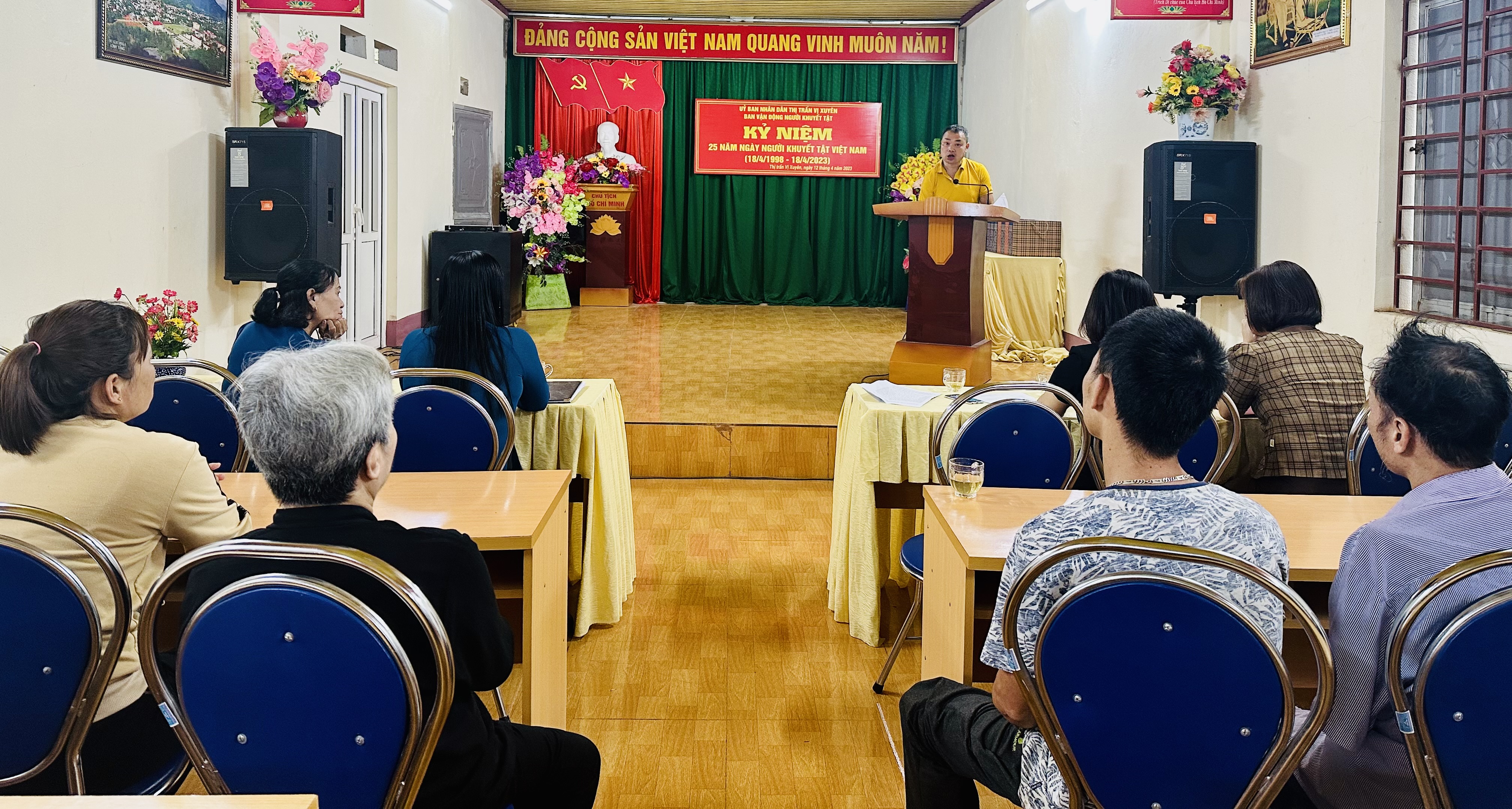 Hội NKT thị trấn Vị Xuyên tổ chức kỷ niệm 25 năm ngày Người khuyết tật Việt Nam