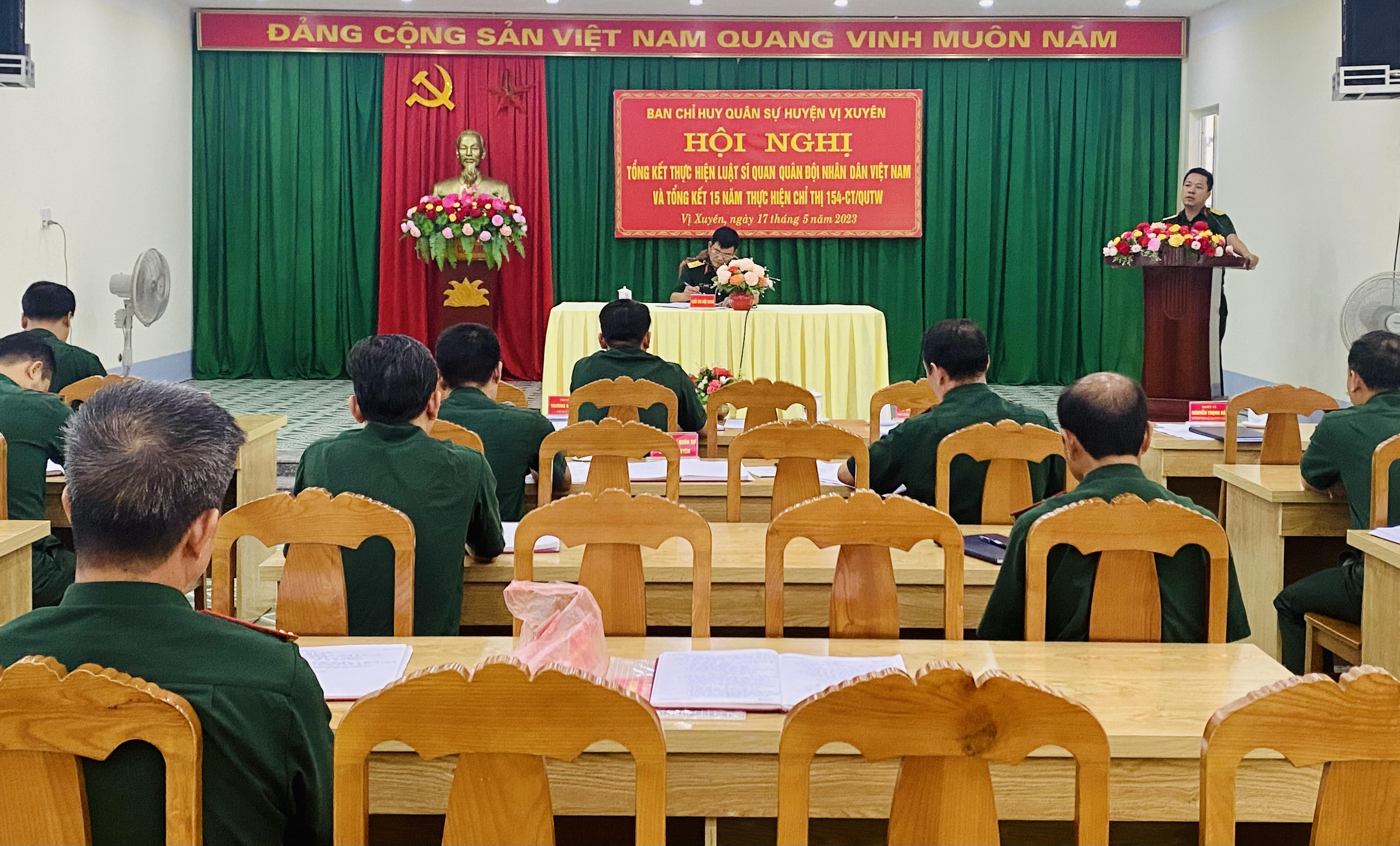 Hội nghị Tổng kết Luật sĩ quan Quân đội nhân dân Việt Nam và 15 năm thực hiện Chỉ thị 154- CT, ngày 09/4/2008 Đảng uỷ Quân sự Trung ương