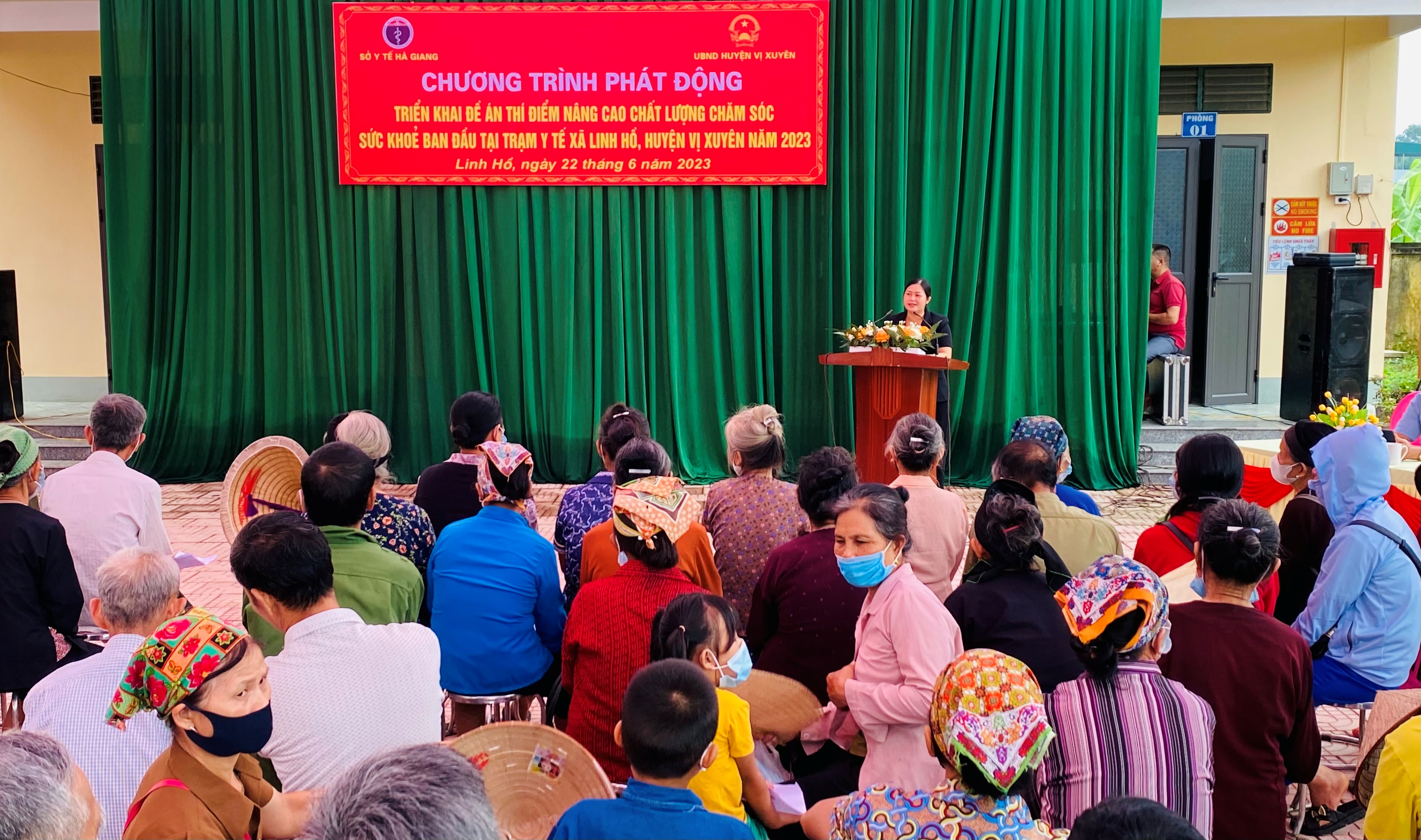 Chương trình phát động triển khai Đề án thí điểm nâng cao chất lượng chăm sóc sức khỏe ban đầu tại xã Linh Hồ