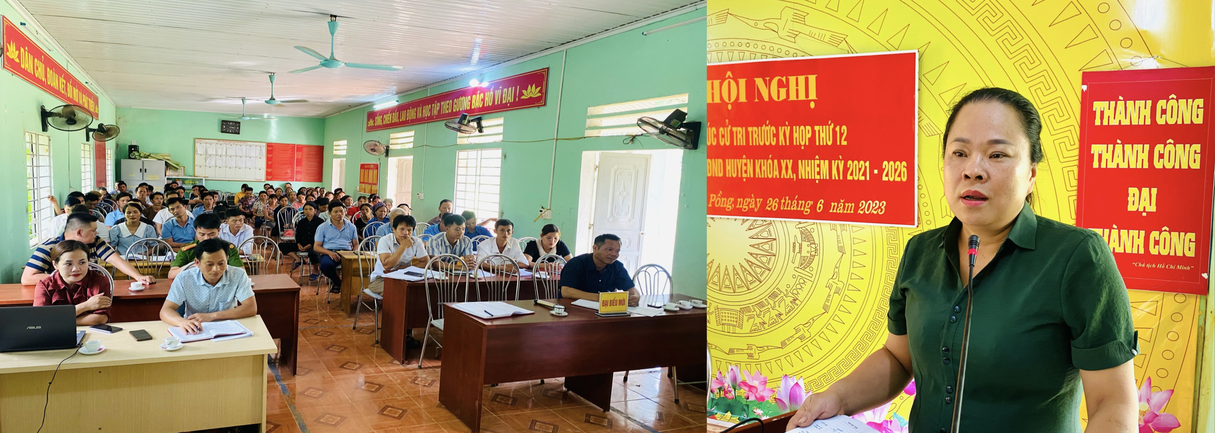 Tổ Đại biểu HĐND huyện Vị Xuyên TXCT tại xã Linh Hồ