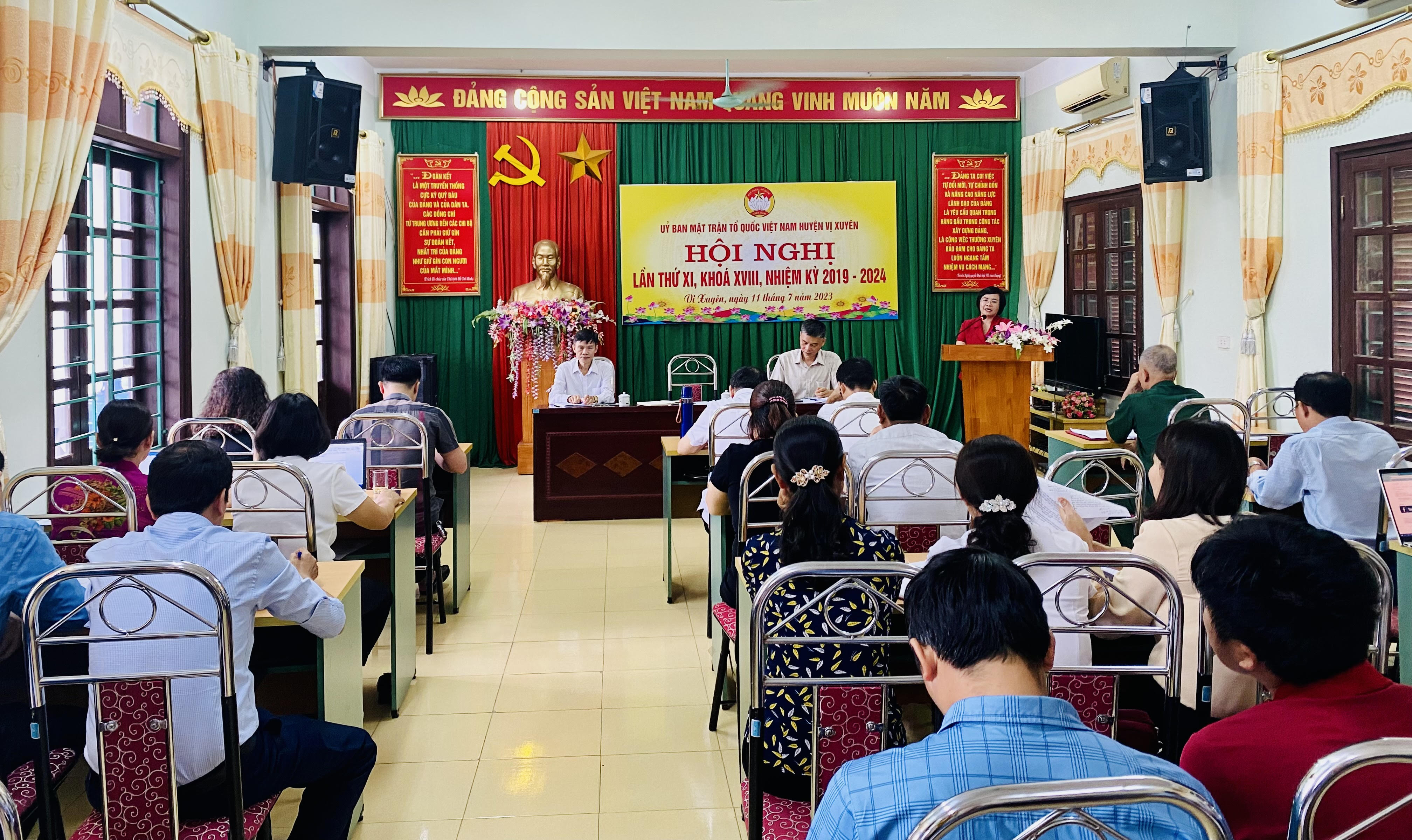 Hội nghị Uỷ ban MTTQ Việt Nam huyện Vị Xuyên lần thứ XI, khoá XVIII, nhiệm kỳ 2019-2024